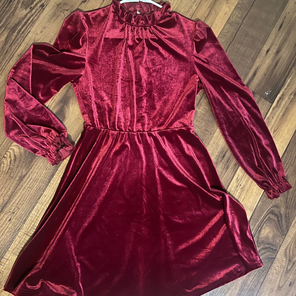 Red Velvet Christmas Dress